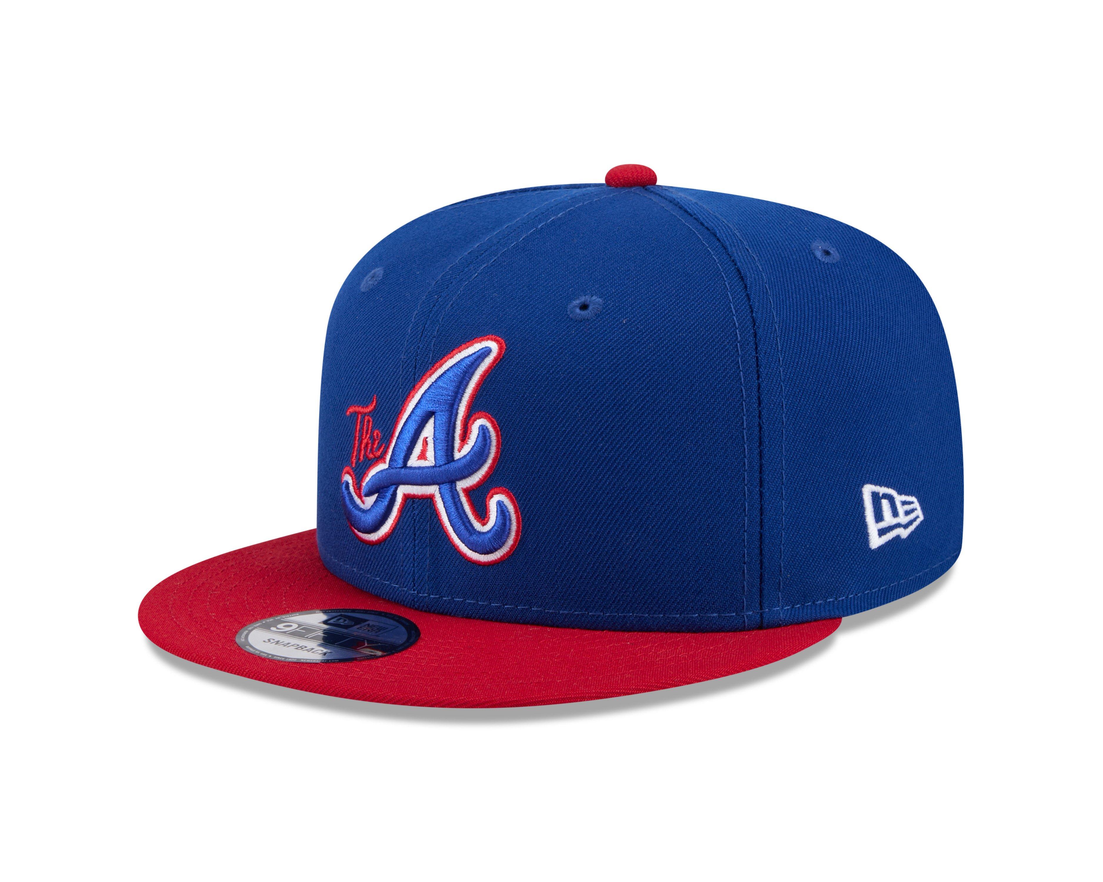 New Era Atlanta Braves 9FIFTY Snapback Hat - Blue/Red - BLUE/RED